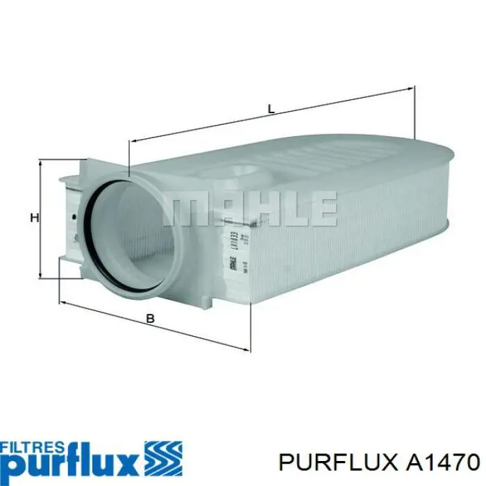 Do koszyka A1470 Purflux Filtr powietrza
