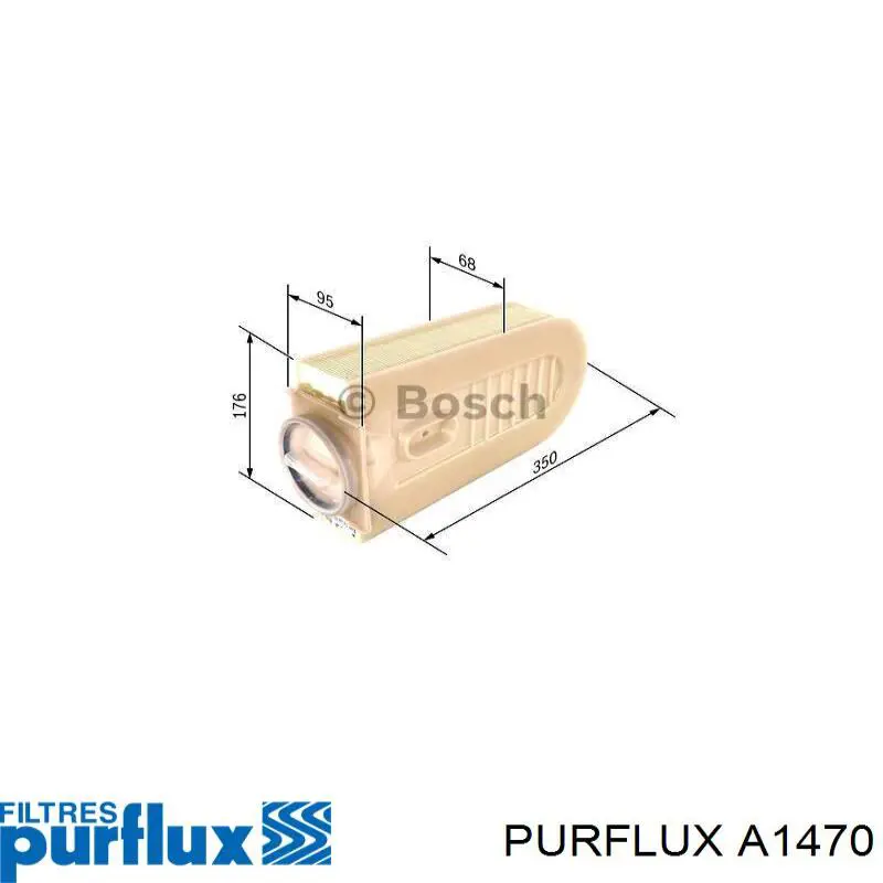 Filtr powietrza A1470 Purflux