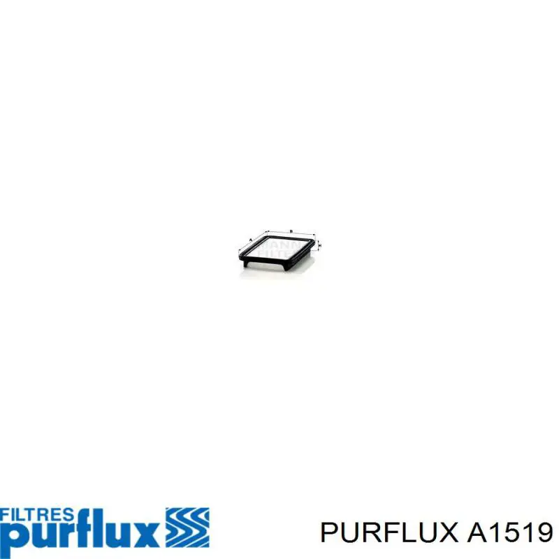 Obudowa filtra powietrza Purflux A1519 cena, od 7,77 USD