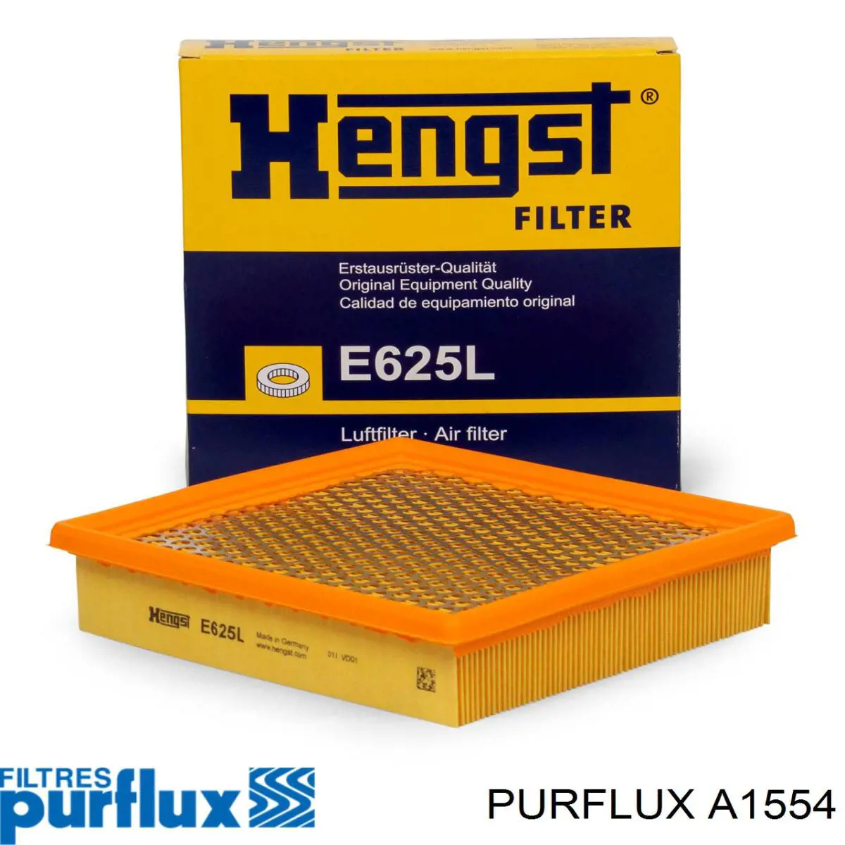 Do koszyka A1554 Purflux Filtr powietrza