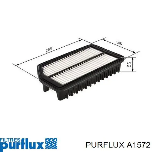 Do koszyka A1572 Purflux Filtr powietrza