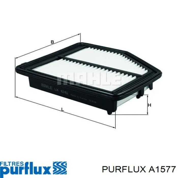 Filtr powietrza Purflux A1577 cena, od 8,84 USD