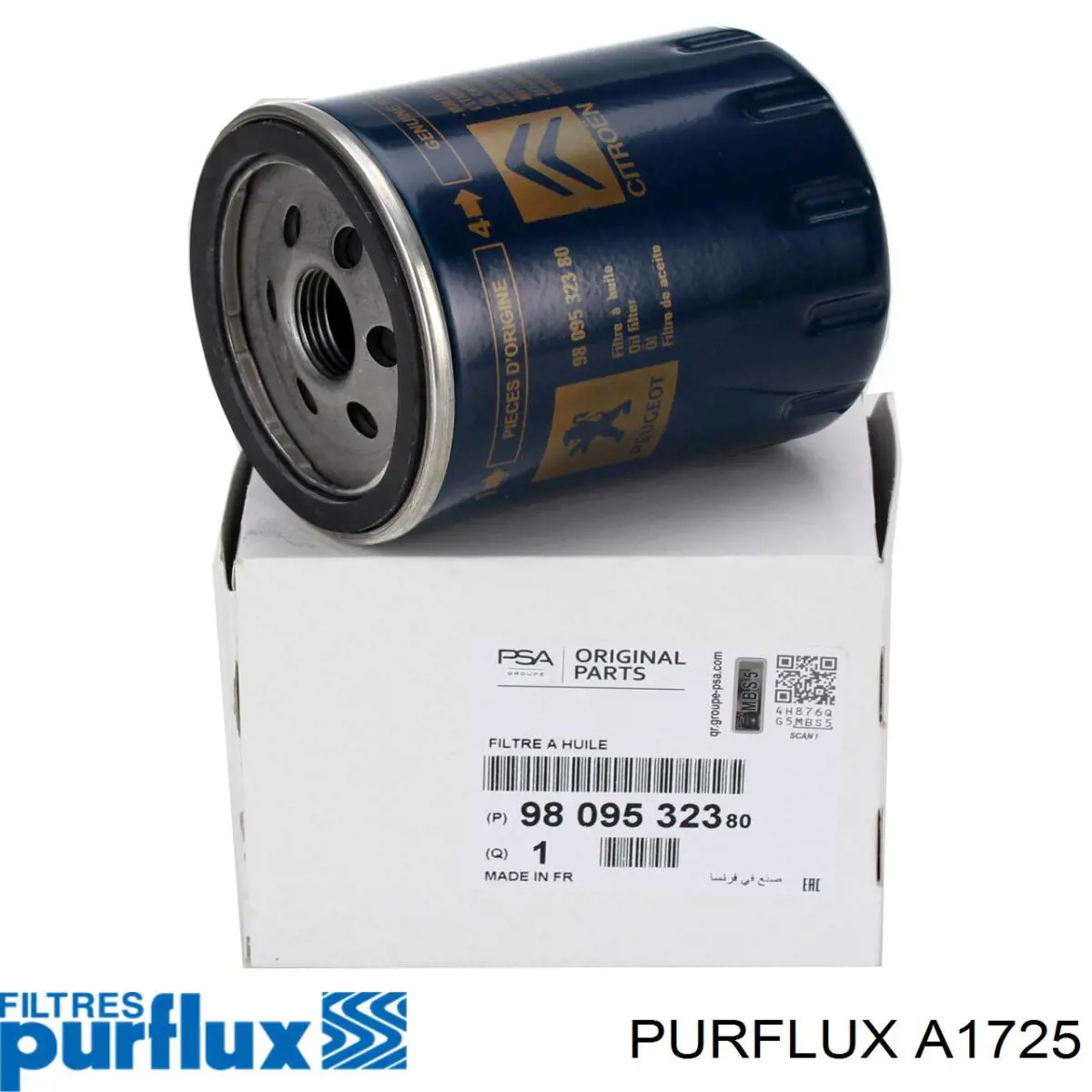 A1725 Purflux Filtr powietrza