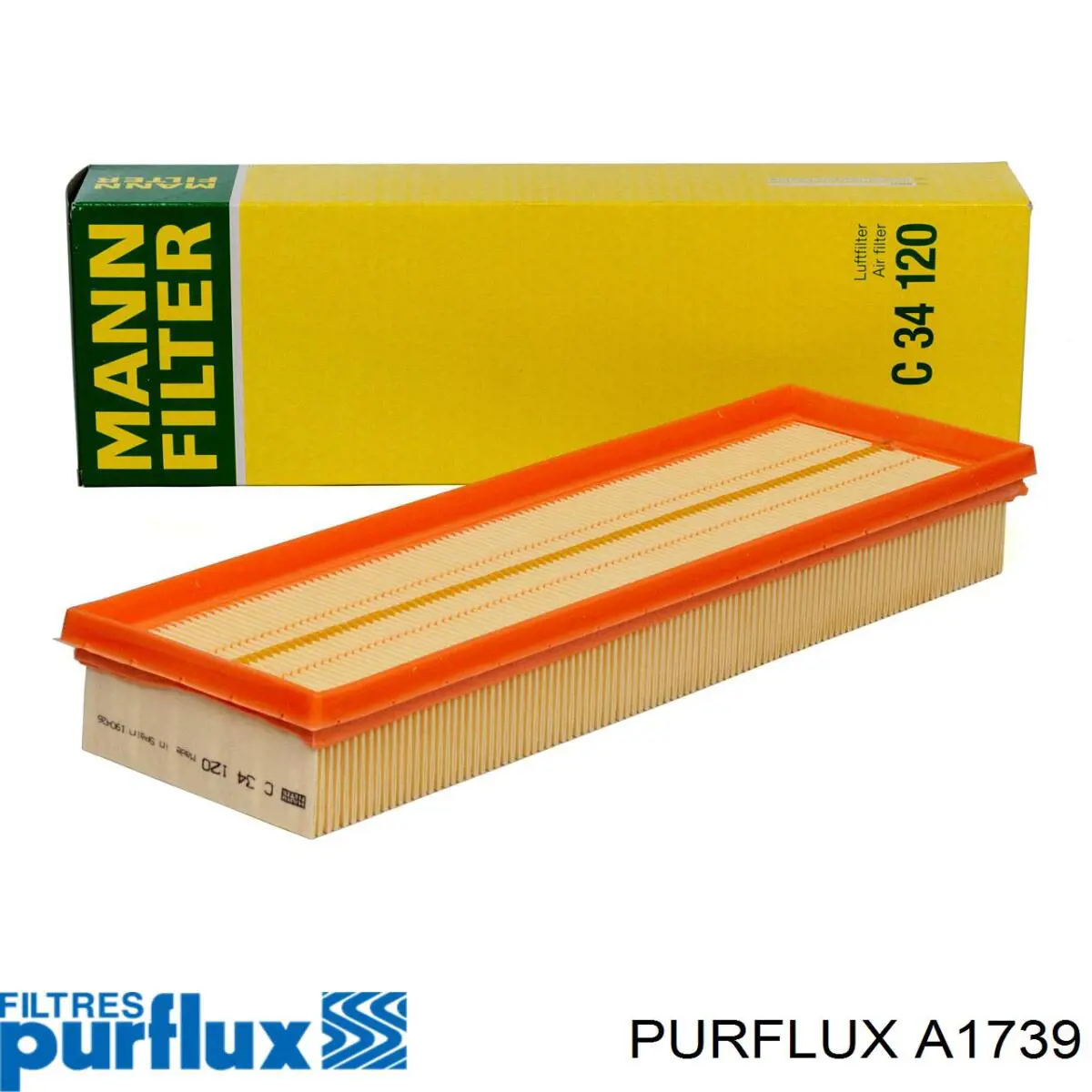 Do koszyka A1739 Purflux Filtr powietrza