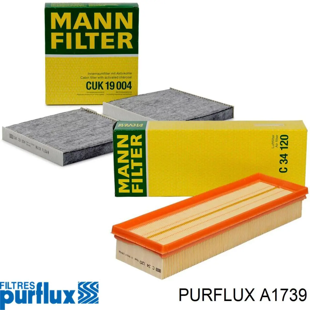Filtr powietrza Purflux A1739 cena, od 14,66 USD