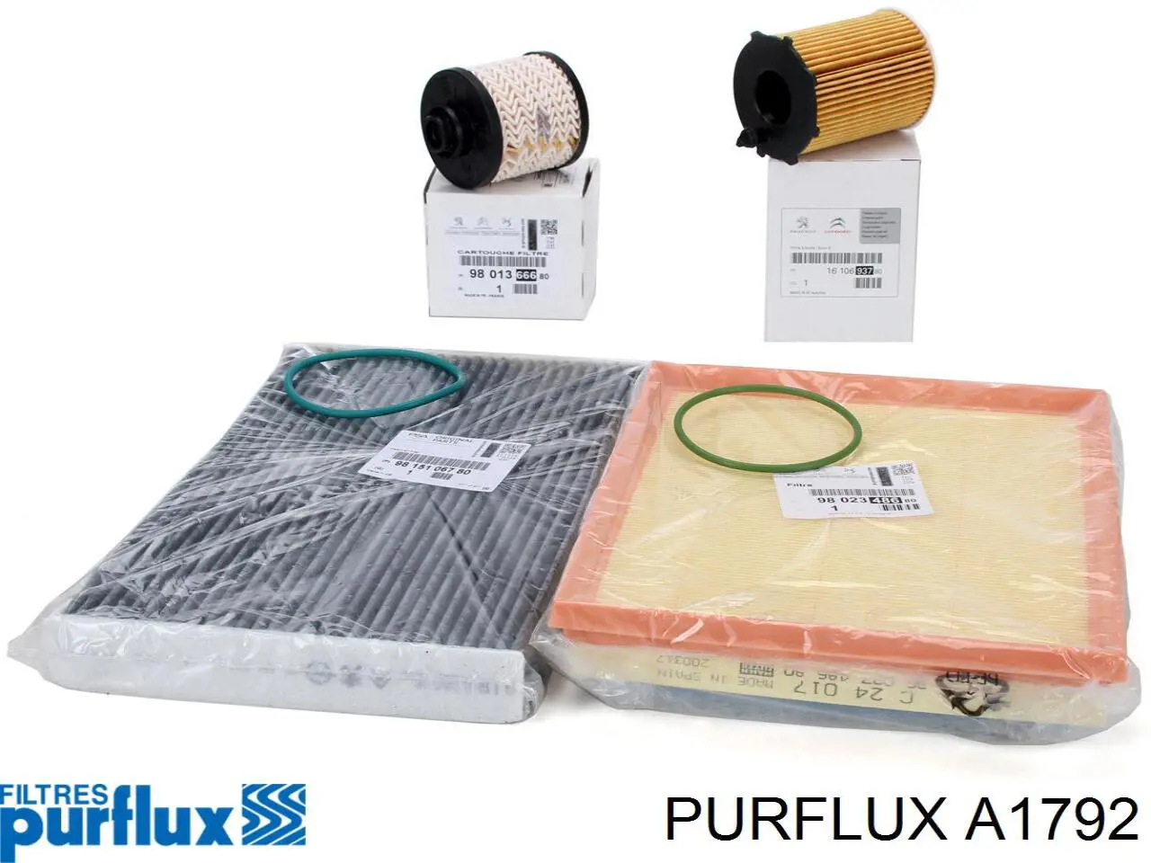 Filtr powietrza A1792 Purflux