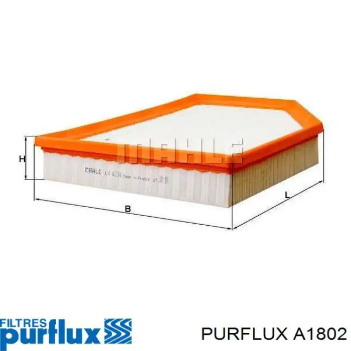 A1802 Purflux Filtr powietrza