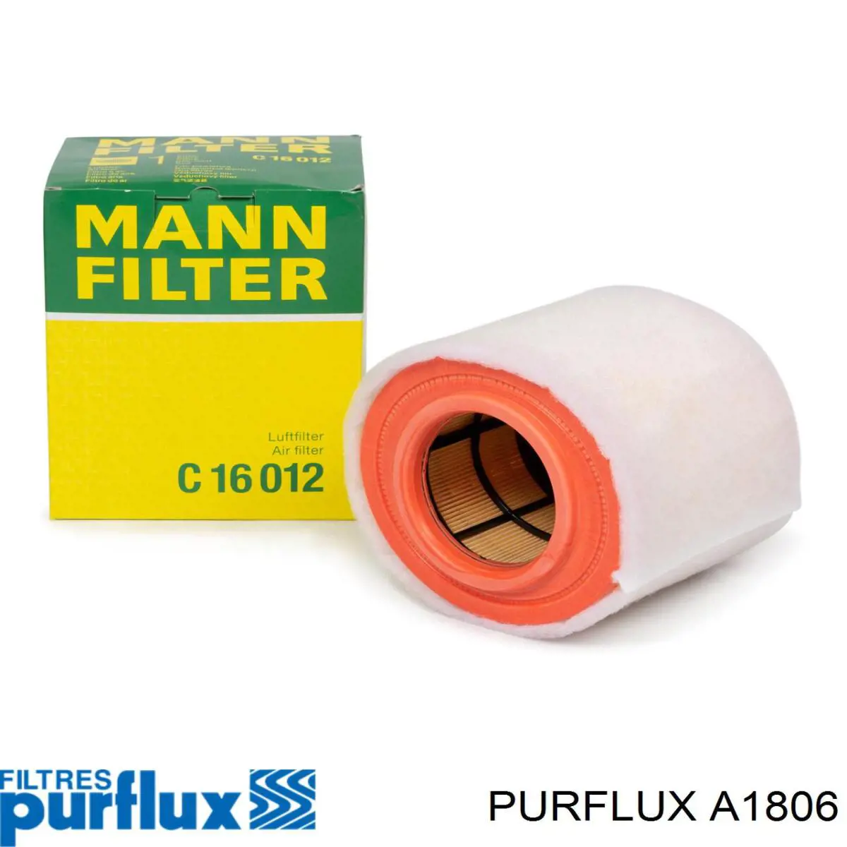 Filtr powietrza A1806 Purflux