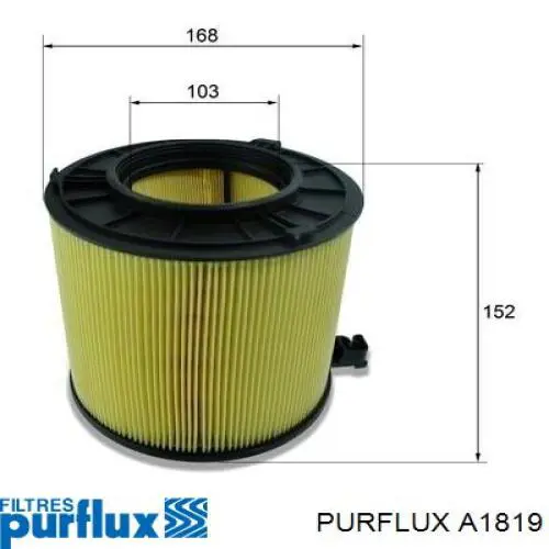 A1819 Purflux filtr powietrza