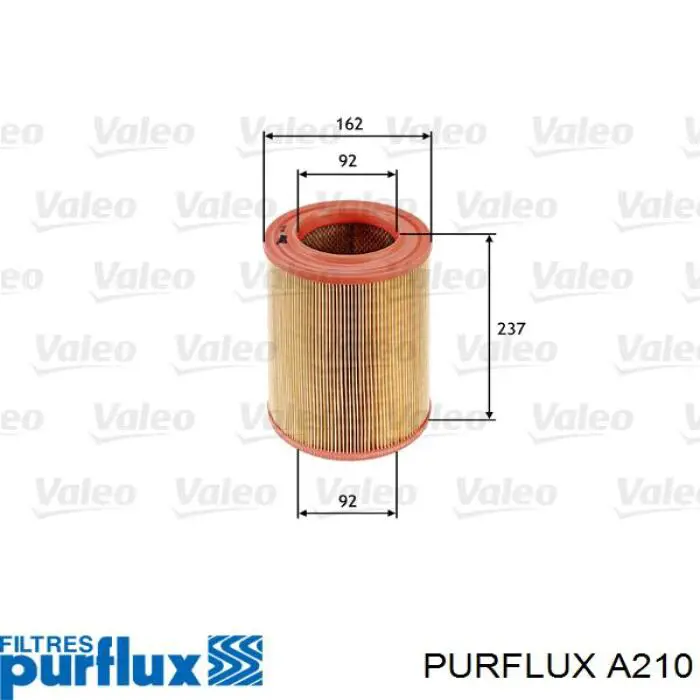Filtr powietrza Purflux A210 cena, od 13,22 USD