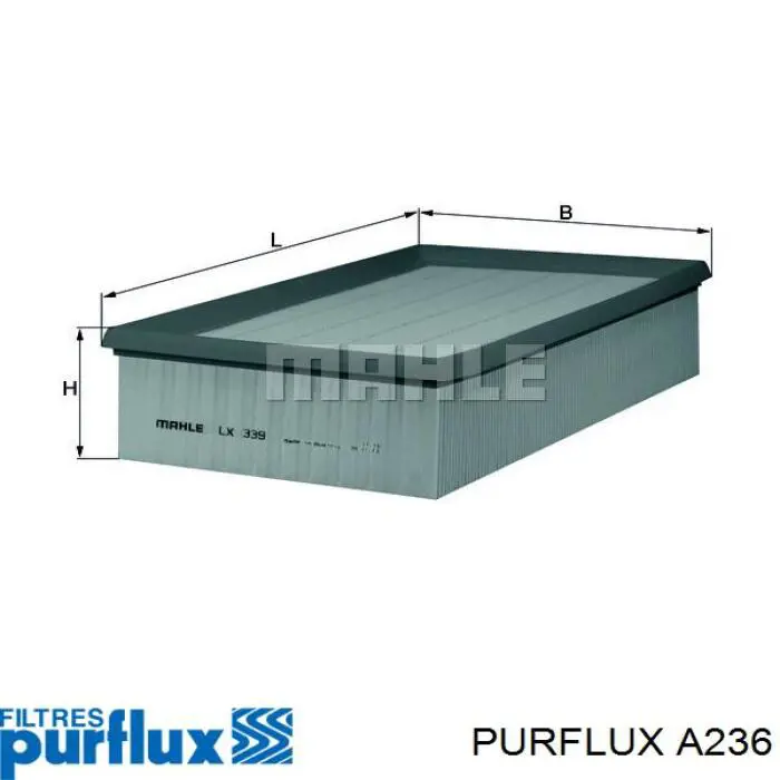 A236 Purflux Filtr powietrza