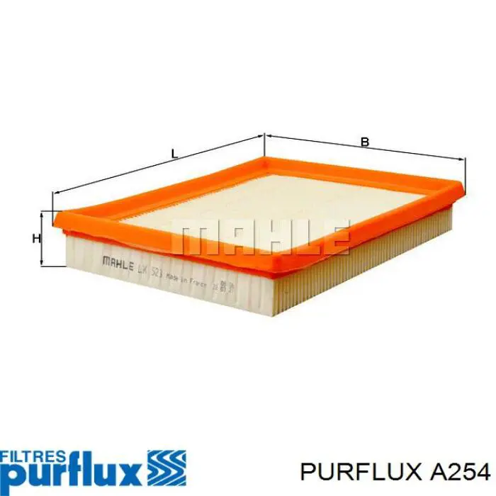 Filtr powietrza Purflux A254 cena, od 8,06 USD