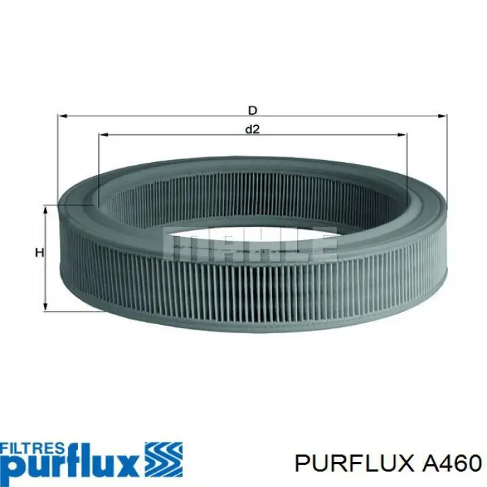 A460 Purflux Filtr powietrza