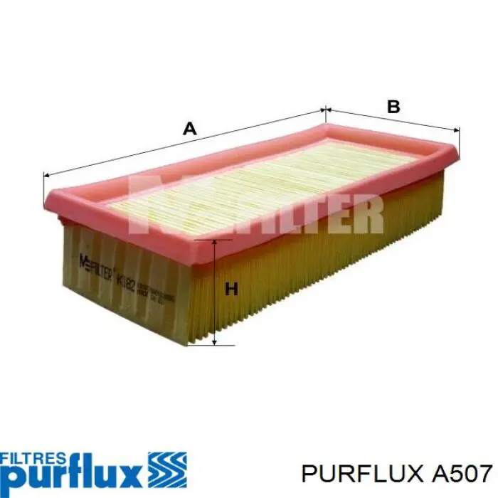 A507 Purflux Filtr powietrza