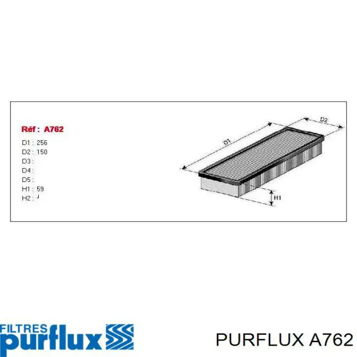 Filtr powietrza Purflux A762 cena, od 8,69 USD