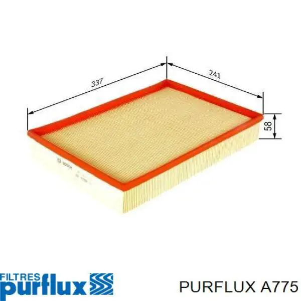 Do koszyka A775 Purflux Filtr powietrza