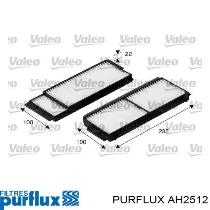 Filtr kabiny AH2512 Purflux