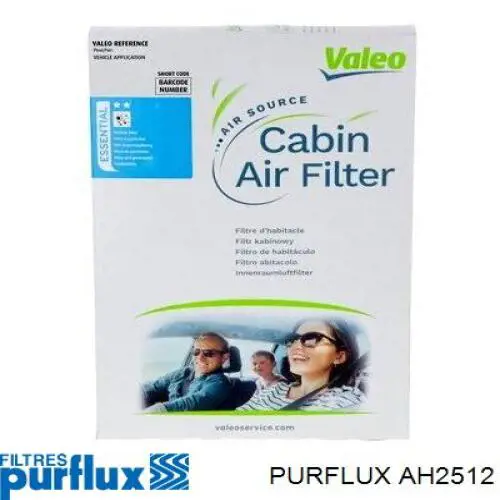 Filtr kabiny Purflux AH2512 cena, od 11,26 USD