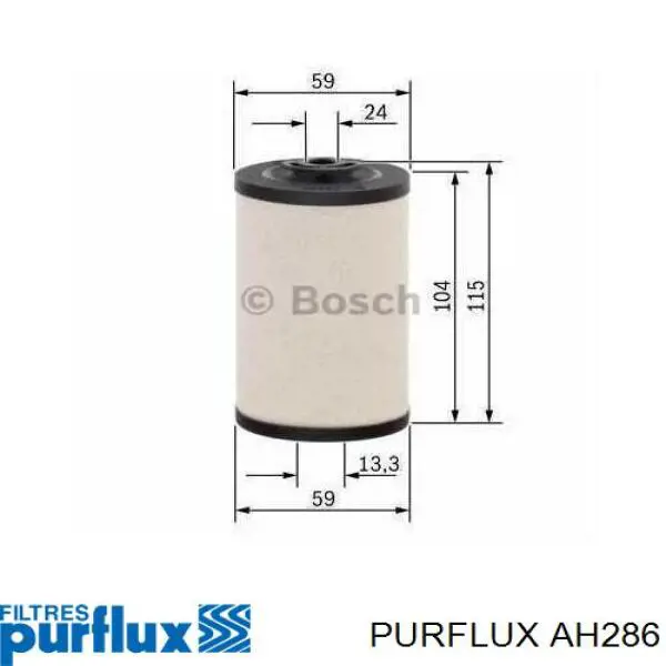 Do koszyka AH286 Purflux Filtr kabiny