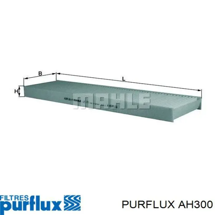 Filtr kabiny Purflux AH300 cena, od 15,31 USD