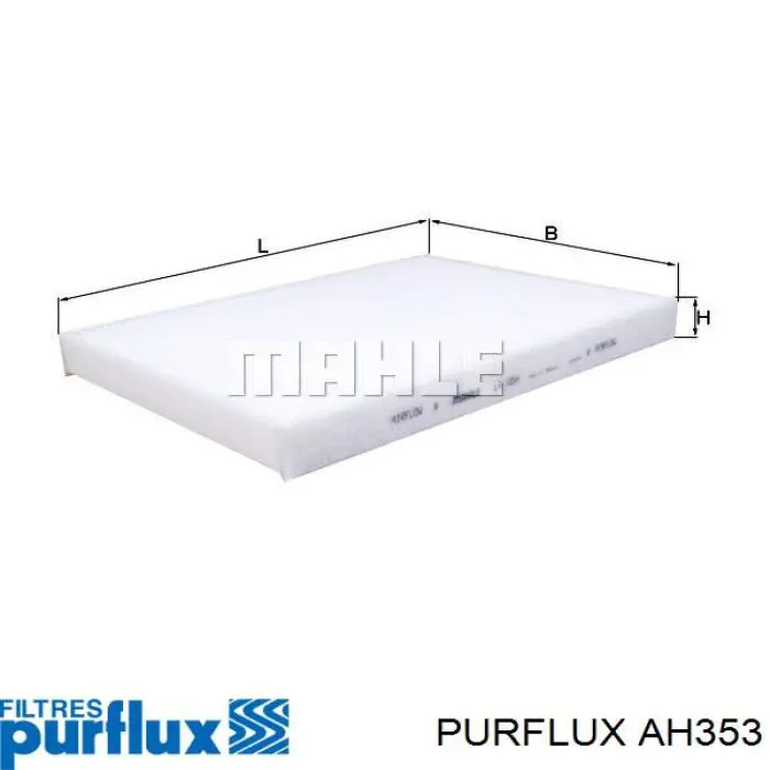 AH353 Purflux Filtr kabiny