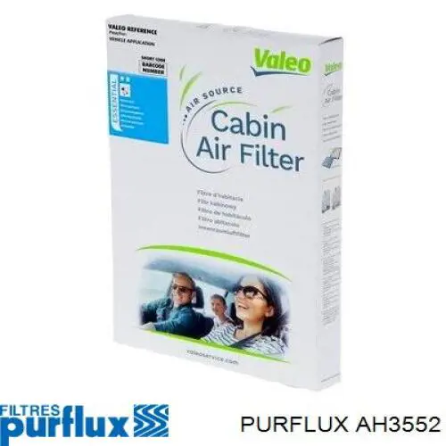 Filtr kabiny Purflux AH3552 cena, od 12,78 USD
