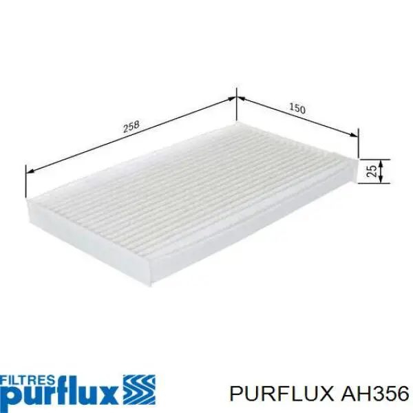 Filtr kabiny Purflux AH356 cena, od 8,47 USD