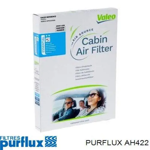 Filtr kabiny Purflux AH422 cena, od 9,63 USD