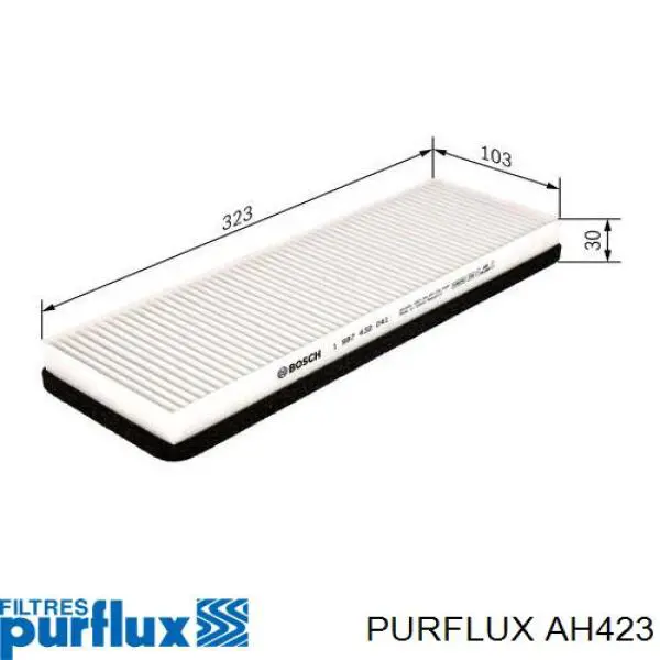 Filtr kabiny Purflux AH423 cena, od 10,02 USD