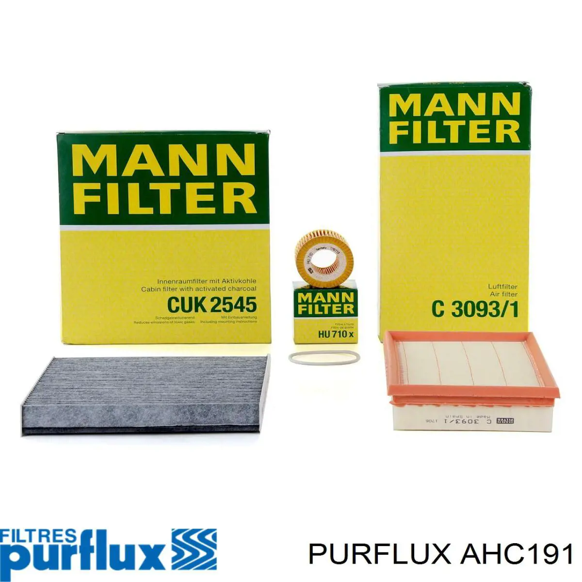 Do koszyka AHC191 Purflux Filtr kabiny