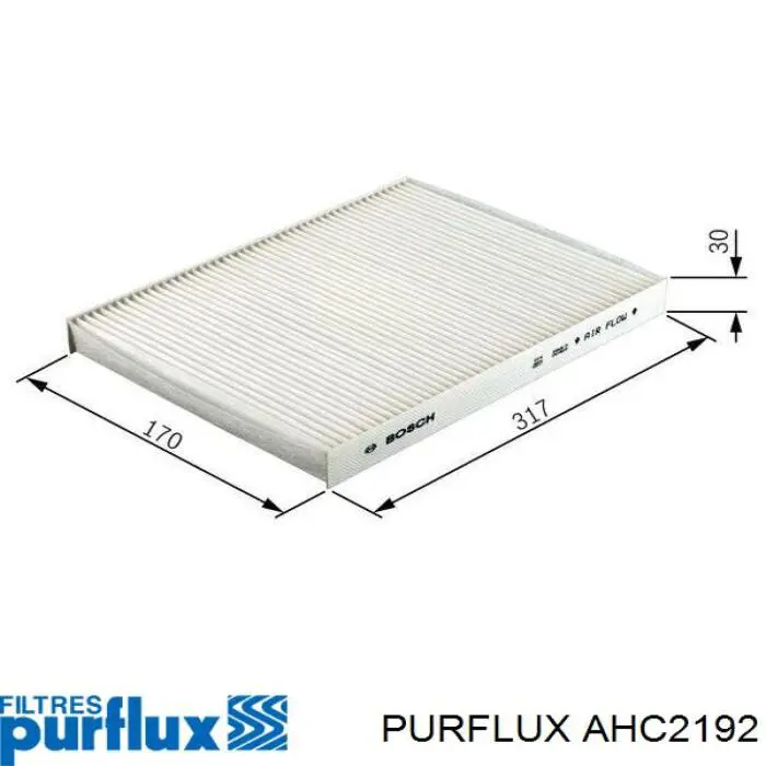 AHC2192 Purflux Filtr kabiny