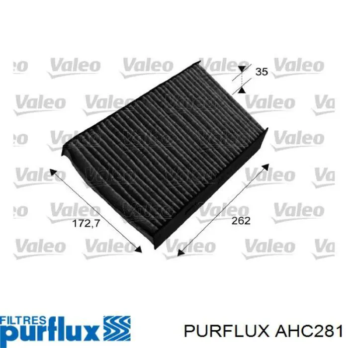 Do koszyka AHC281 Purflux Filtr kabiny