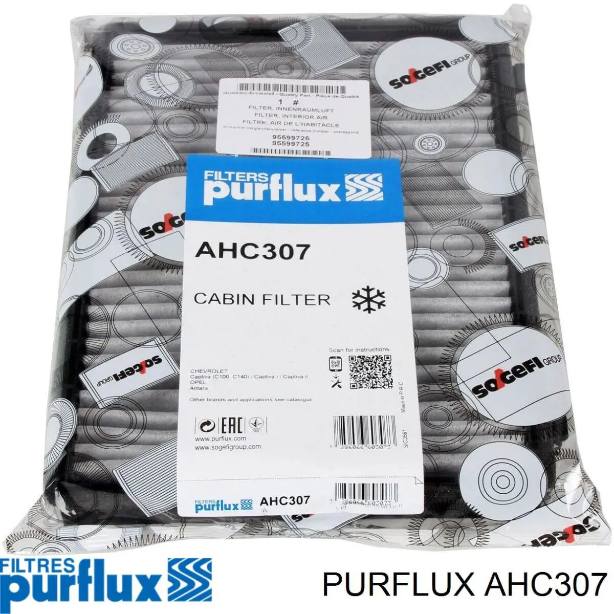 AHC307 Purflux Filtr kabiny