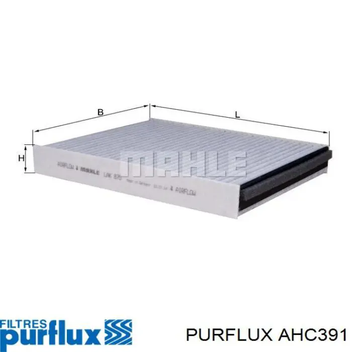 Filtr kabiny AHC391 Purflux
