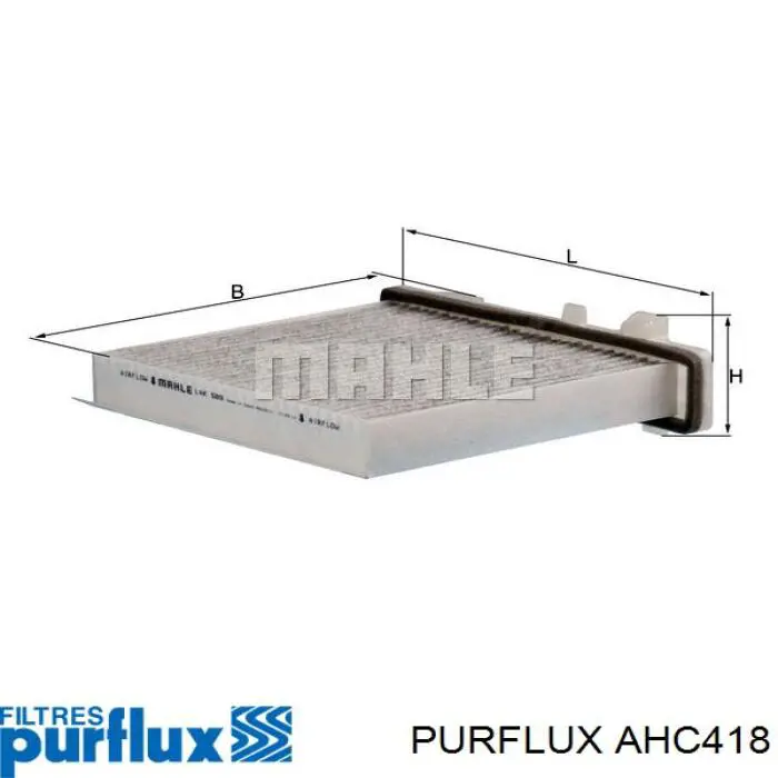 Filtr kabiny Purflux AHC418 cena, od 11,73 USD