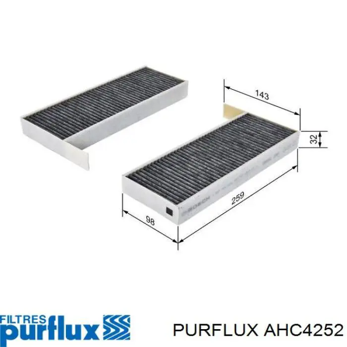 Filtr kabiny AHC4252 Purflux