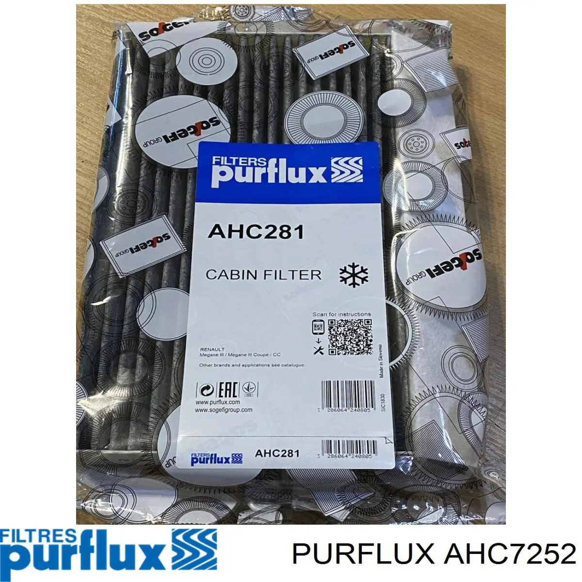 AHC7252 Purflux Filtr kabiny