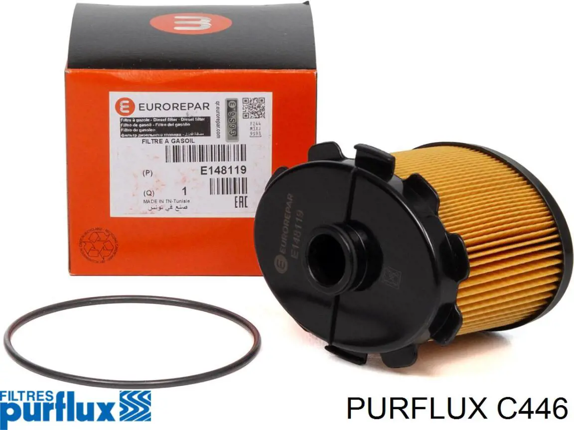 Filtr paliwa Purflux C446 cena, od 8,75 USD