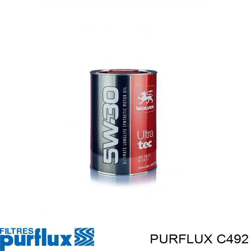 Filtr paliwa Purflux C492 cena, od 8,00 USD