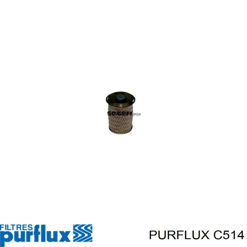 Filtr paliwa Purflux C514 cena, od 11,22 USD