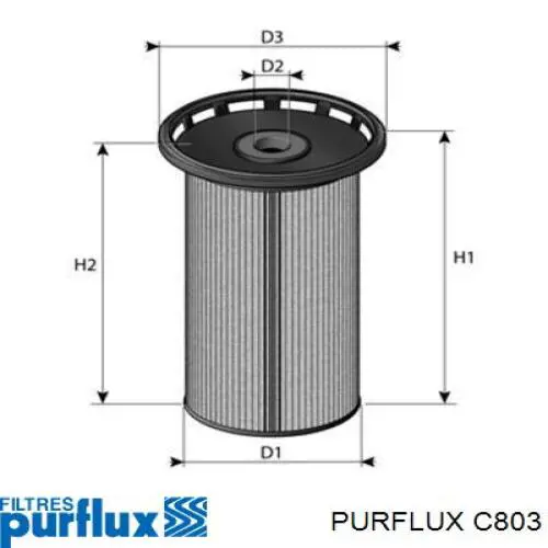 C803 Purflux Filtr paliwa