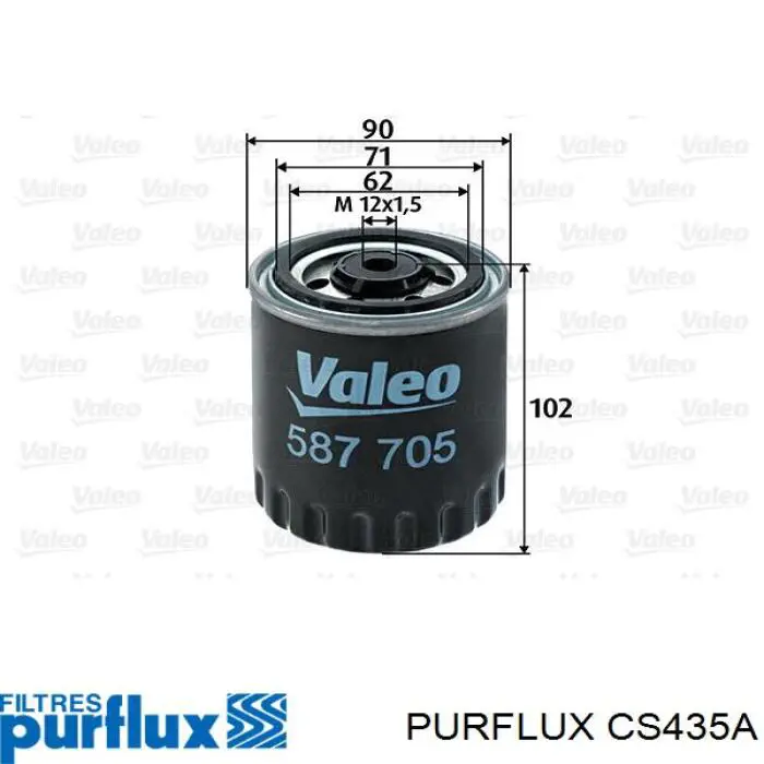 Filtr paliwa CS435A Purflux