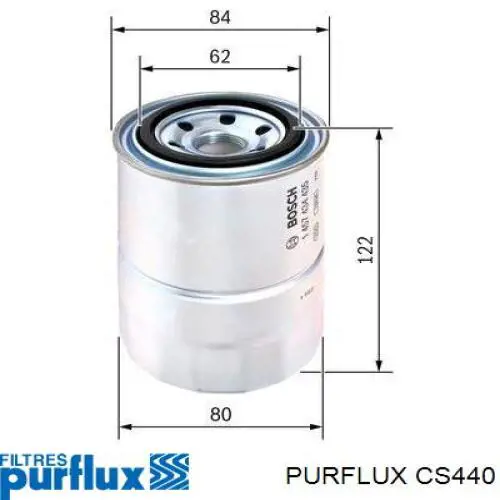 Filtr paliwa Purflux CS440 cena, od 11,24 USD