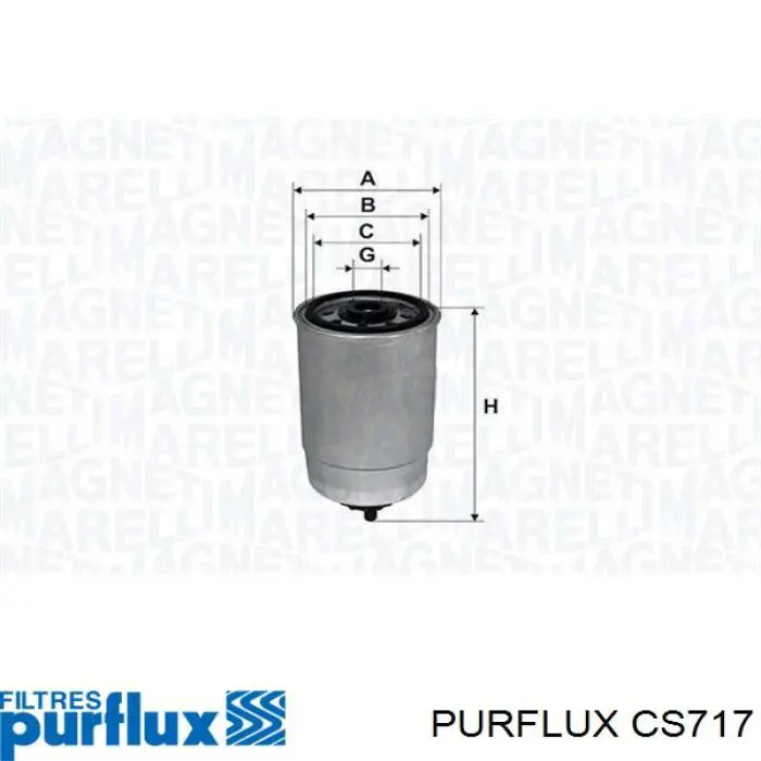 Do koszyka CS717 Purflux Filtr paliwa