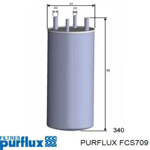 Filtr paliwa FCS709 Purflux