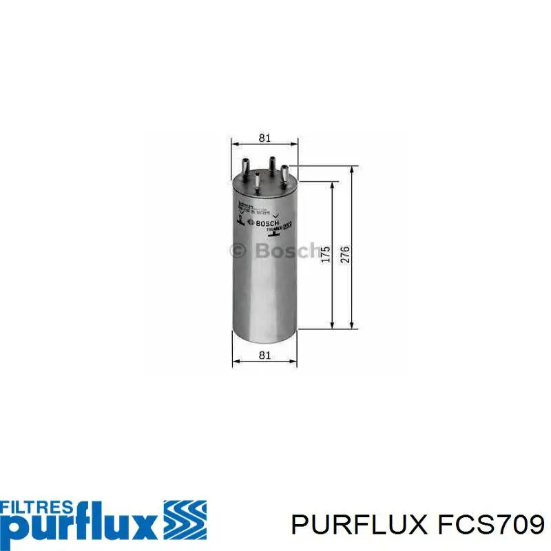 Filtr paliwa Purflux FCS709 cena, od 37,19 USD