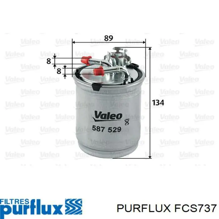 Filtr paliwa Purflux FCS737 cena, od 15,64 USD