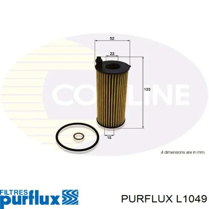 Filtr oleju Purflux L1049 cena, od 9,68 USD