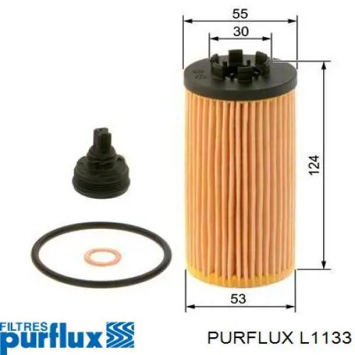 Filtr oleju L1133 Purflux