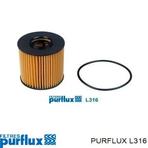 Filtr oleju Purflux L316 cena, od 8,11 USD